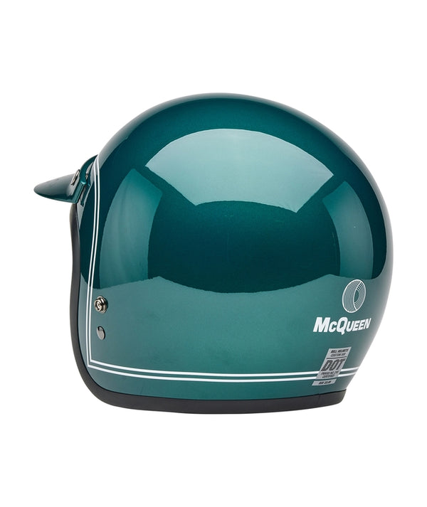 Casco Bell Jet Custom 500 - Steve McQueen Riverside Metallic Green