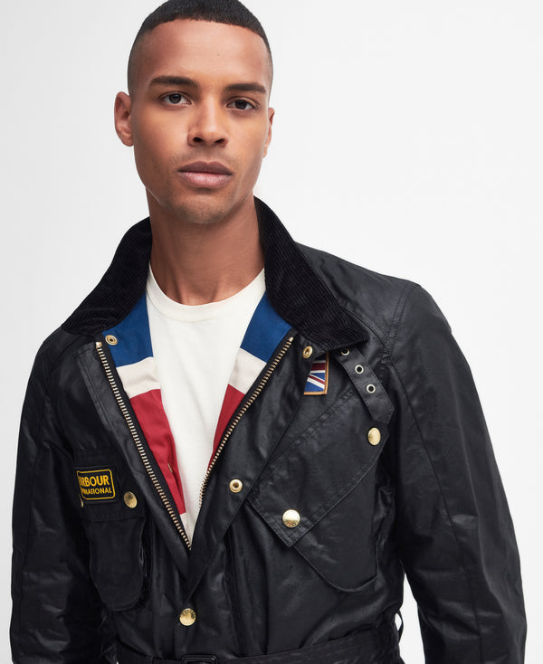 Chaqueta Barbour Int. Union Jack International Waxed