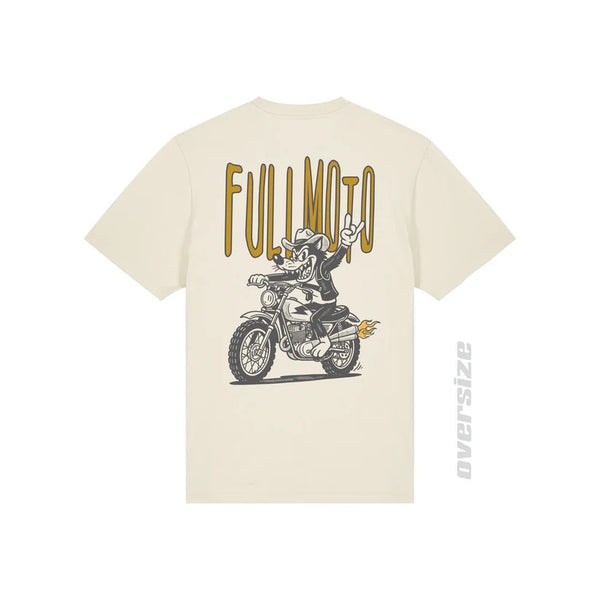 Camiseta Full Moto Be Wolf Butter Oversize