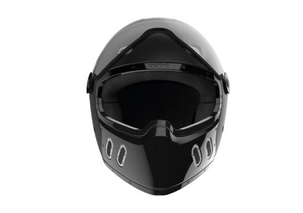 Casco Integral Qwart Phoenix 2Tone Matte Black + Gloss Black