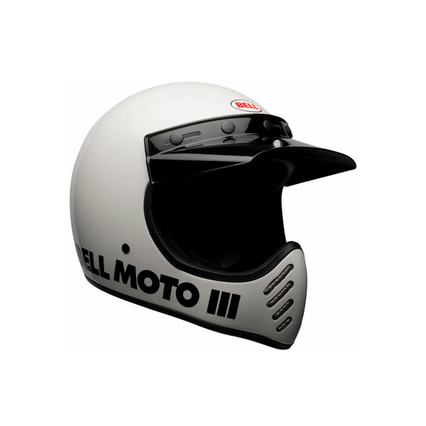 Casco Integral Mx Bell Moto-3 Classic Blanco