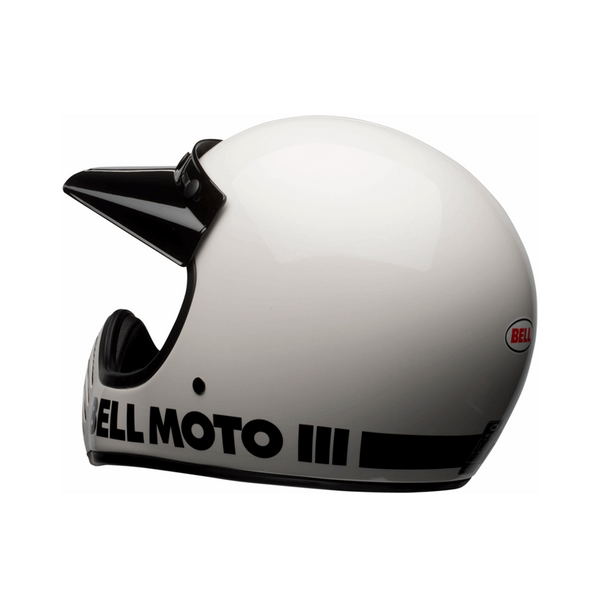 Casco Integral Mx Bell Moto-3 Classic Blanco