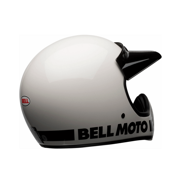 Casco Integral Mx Bell Moto-3 Classic Blanco