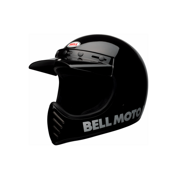 Casco Integral Mx Bell Moto-3 Classic Negro Brillo