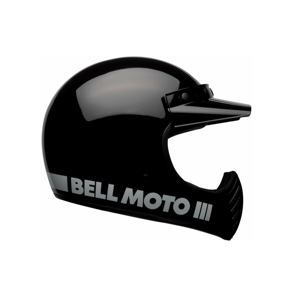 Casco Integral Mx Bell Moto-3 Classic Negro Brillo