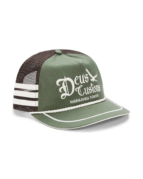 Gorra Deus Ex Machina Beep Beep Trucker Pine Green