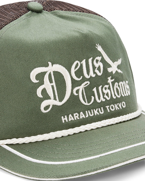 Gorra Deus Ex Machina Beep Beep Trucker Pine Green