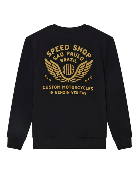 Sudadera Deus Ex Machina Munificence Crew Black
