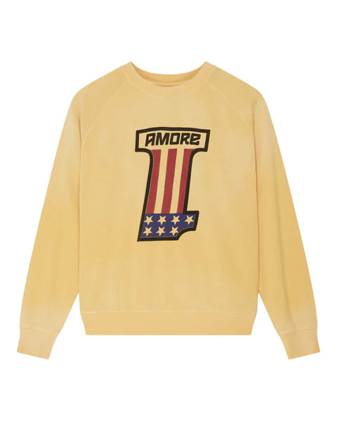 Sudadera Deus Ex Machina One More Crew Citrus Yellow