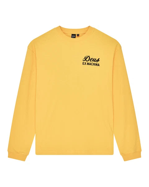Camiseta Manga Larga Deus Ex Machina Seoul Sign Citrus Orange