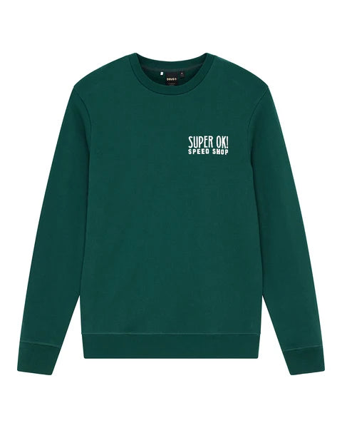 Sudadera Deus Ex Machina Chessboxing Crew Racing Green