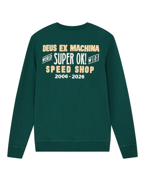 Sudadera Deus Ex Machina Chessboxing Crew Racing Green
