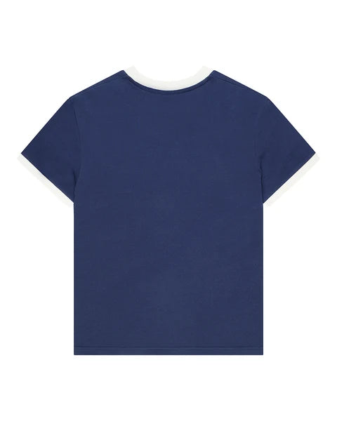 Camiseta Deus Ex Machina Marsden Ringer Mechanic Blue