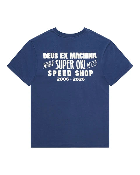 Camiseta Deus Ex Machina Mudflap Mechanic Blue