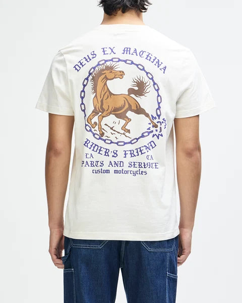 Camiseta Deus Ex Machina Unchained Vintage White