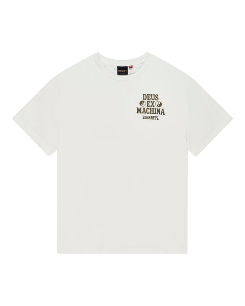 Camiseta Deus Ex Machina Biarritz Ceramic Vintage White
