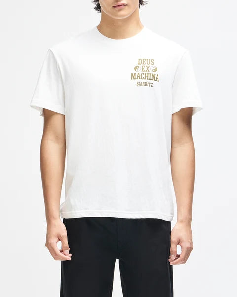 Camiseta Deus Ex Machina Biarritz Ceramic Vintage White