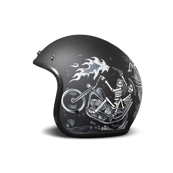 Casco Jet Dmd Retro Ghost Rider