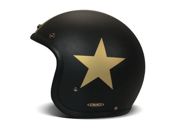 Casco Jet Dmd Vintage Star Gold