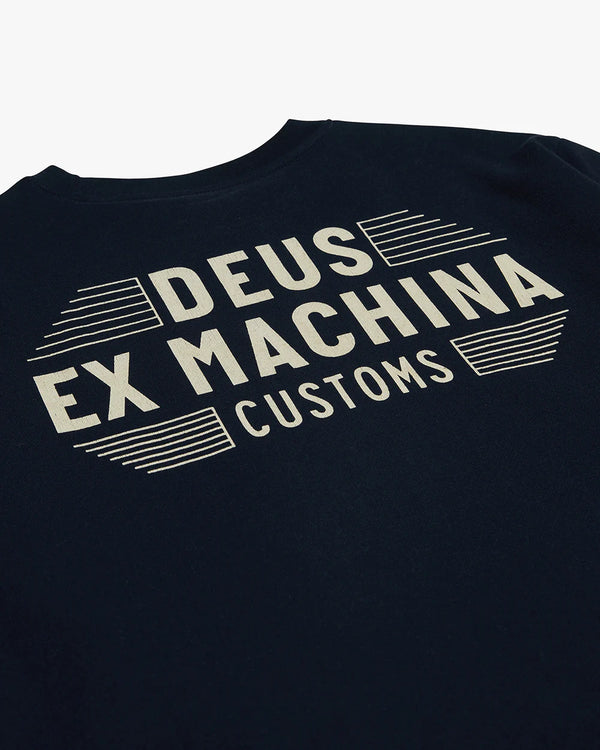 Sudadera Deus Ex Machina Fender Crew Navy