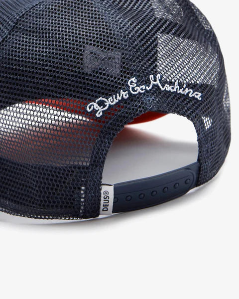 Gorra Deus Ex Machina Pill Trucker Red Navy