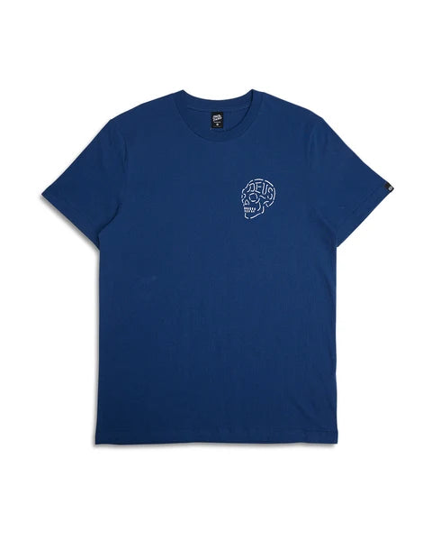 Camiseta Deus Ex Machina Venice Skull Mechanic Blue