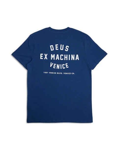Camiseta Deus Ex Machina Venice Skull Mechanic Blue