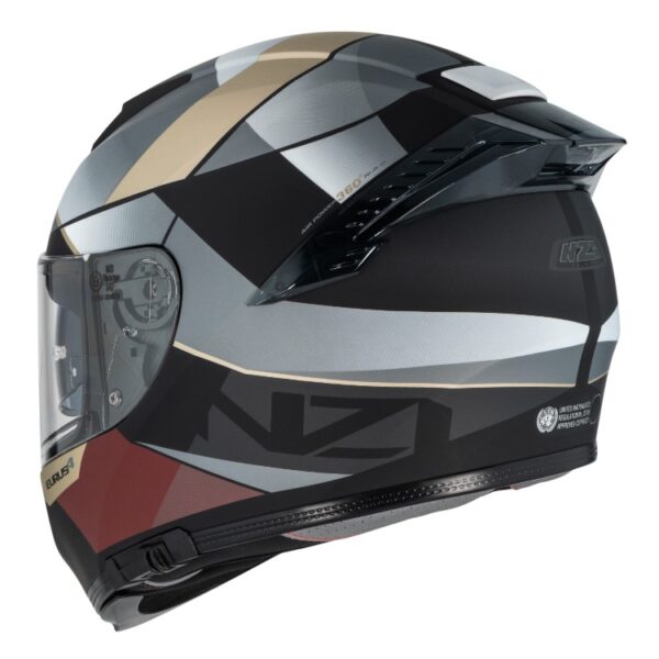 Casco NZI Eurus 4 Stream Duo Vanguard Black-Sand-Red