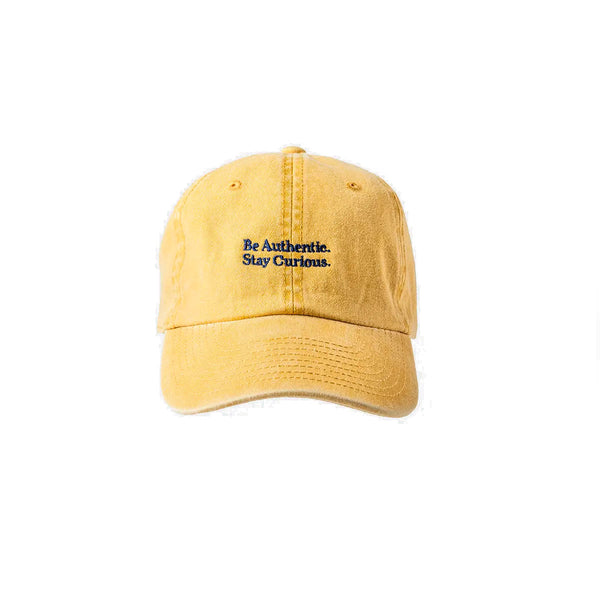 Gorra Cafe Leather Algodón Mustard