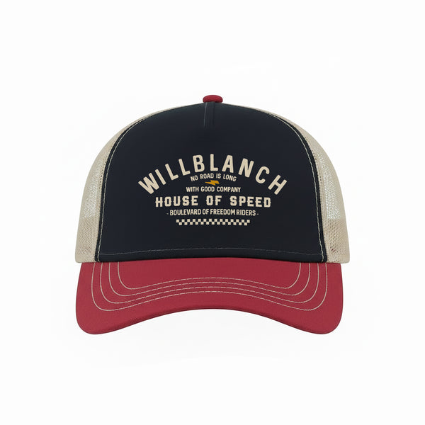 Gorra Willblanch Trucker Navy Burgundy