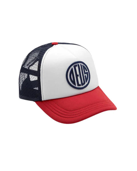 Gorra Deus Ex Machina Pill Trucker Red Navy