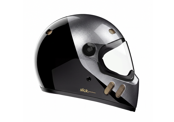 Casco Integral Qwart SLICK | 2Tone Black-Silver