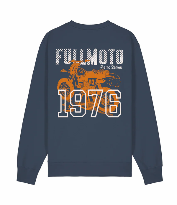 Sudadera Full Moto 1976 Blue