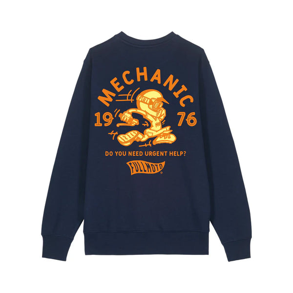 Sudadera Full Moto Mechanic Navy