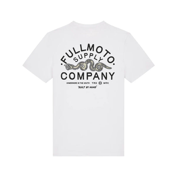 Camiseta Full Moto Supply Snake White