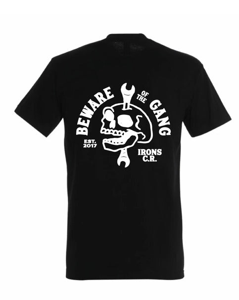 Camiseta Irons Cafe Racer Be Aware of The Gang Black