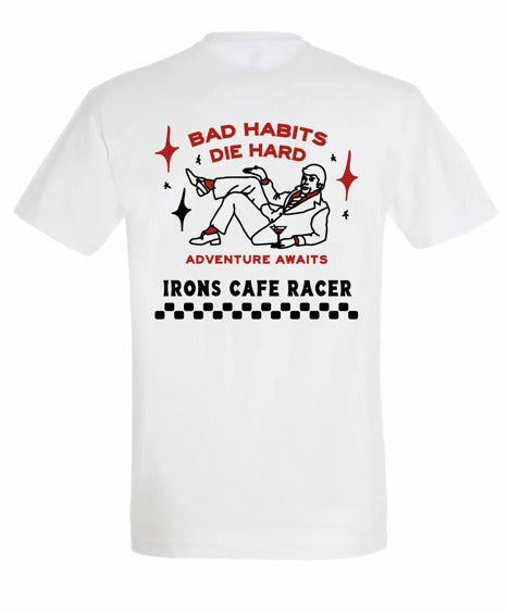 Camiseta Irons Cafe Racer Bad Habits White