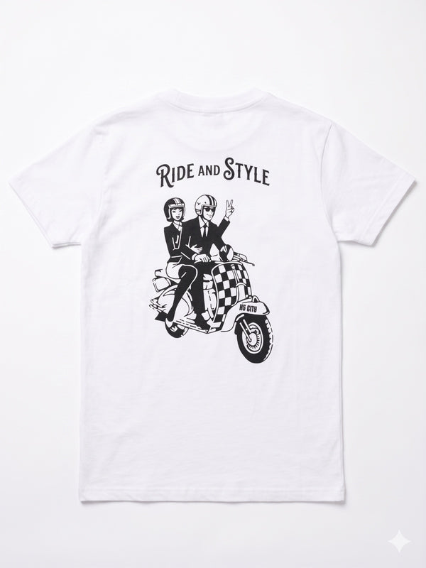 Camiseta By City Vespa Couple White