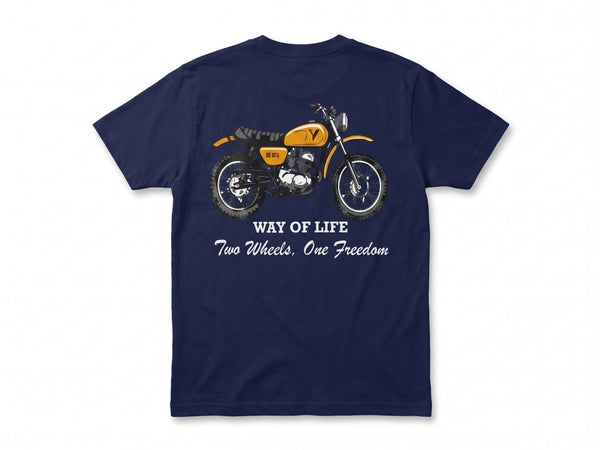 Camiseta By City Yellow Bike Blue