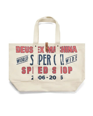 Bolsa Deus Ex Machina Canvas Duffle Off White