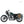 BOLSA LATERAL DE LONA NEGRO/MARRON + TRIUMPH BONNEVILLE T100 (2001-2016)