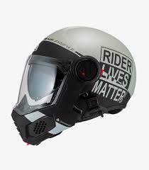 Casco NZI Minimod Duo Matt Grey Riders Lives Matter