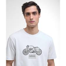 Camiseta Barbour Int. Morris Motorbike Whisper White