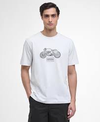 Camiseta Barbour Int. Morris Motorbike Whisper White