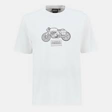 Camiseta Barbour Int. Morris Motorbike Whisper White