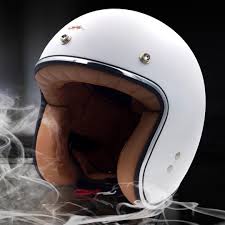 Casco Jet Atom Ant Matte White