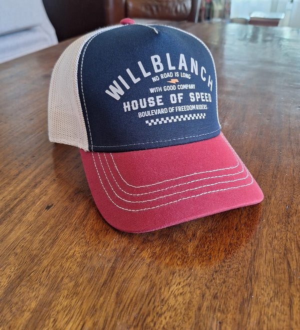 Gorra Willblanch Trucker Navy Burgundy