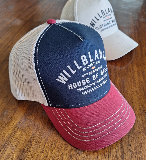 Gorra Willblanch Trucker Navy Burgundy