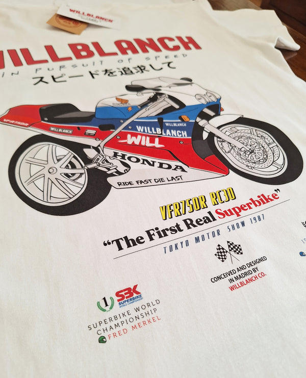 Camiseta Willblanch VFR750R RC30