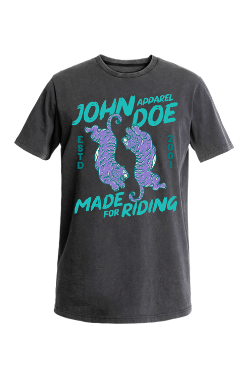 Camiseta John Doe Tiger I Fade Out Black
